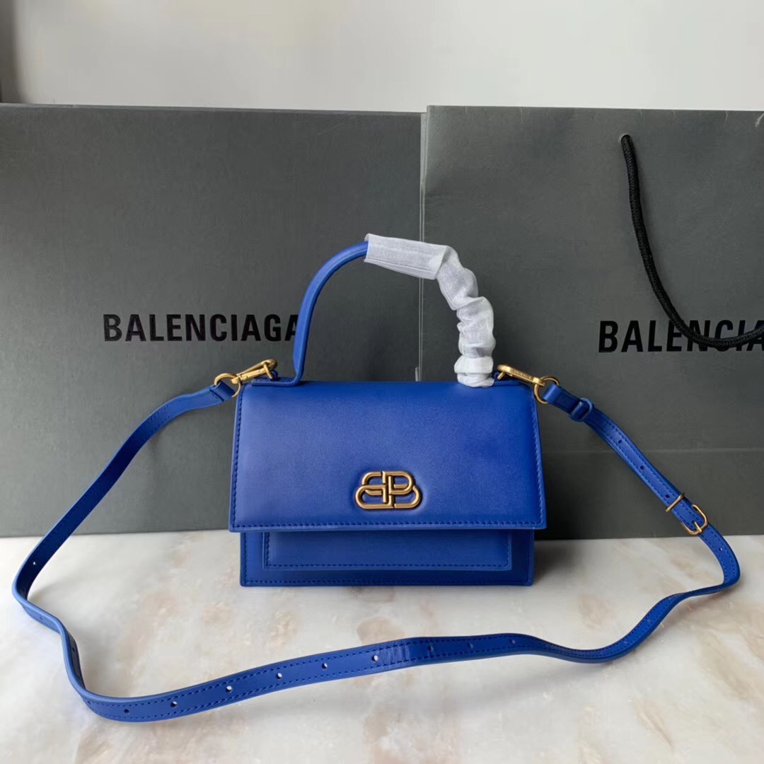 발렌시아가 샤프 XS 탑핸들 19x13x6cm 블루