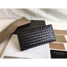 보테가 인트레치아토 2단 장지갑 블랙 19x9cm