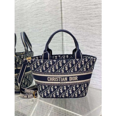 디올 23ss dh모자 바스켓 백 오블리크 M1328CESE 30 x 20.5 x 11cm
