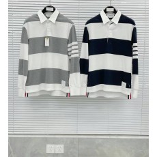 톰브라운 남녀 사선완장 아이콘 럭비 폴로 티셔츠