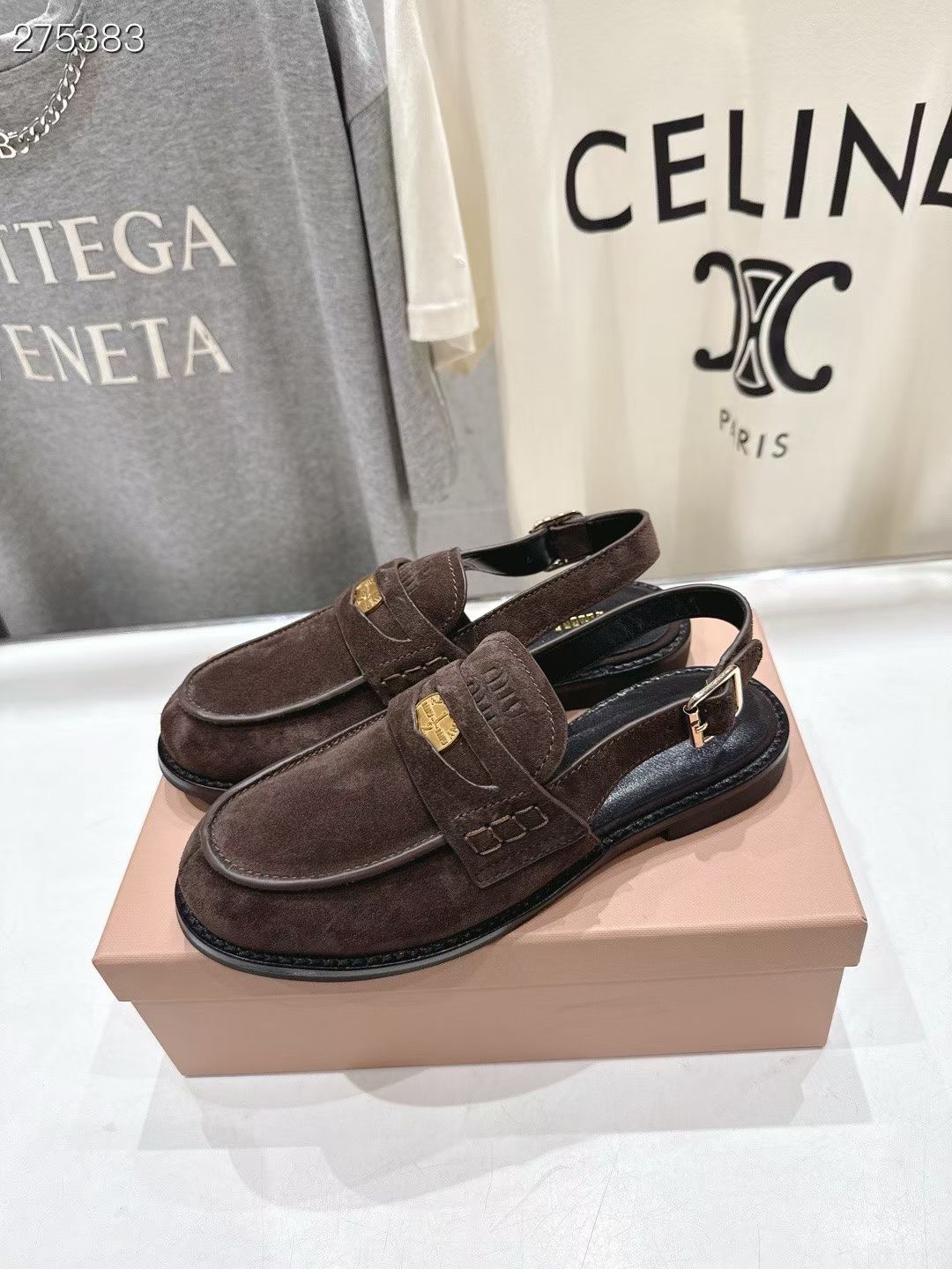 미우미우 26ss 슬링백 로퍼 