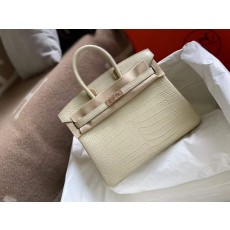 에르메스 버킨25 리얼 악어가죽 로즈골드버클 올수공 작업 (리얼가죽소진시 구매취소 될수있습니다)